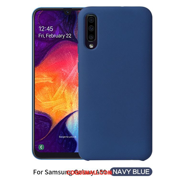 Étui Samsung Galaxy A50 Téléphone Portable Couleur Unie Protection, Coque Samsung Galaxy A50 Noir Nouveau