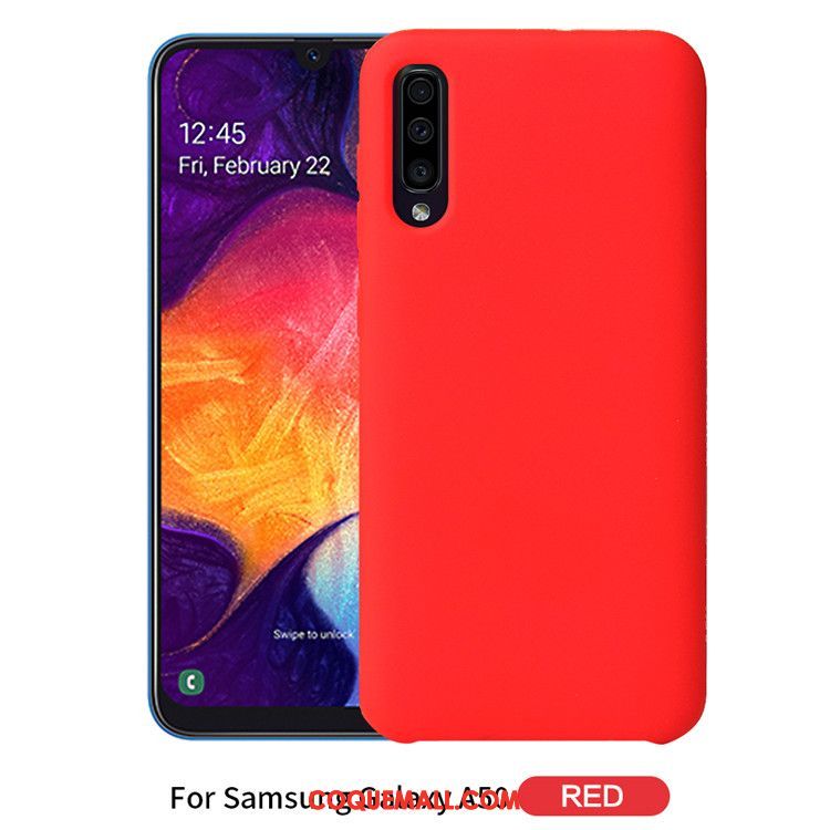 Étui Samsung Galaxy A50 Téléphone Portable Couleur Unie Protection, Coque Samsung Galaxy A50 Noir Nouveau