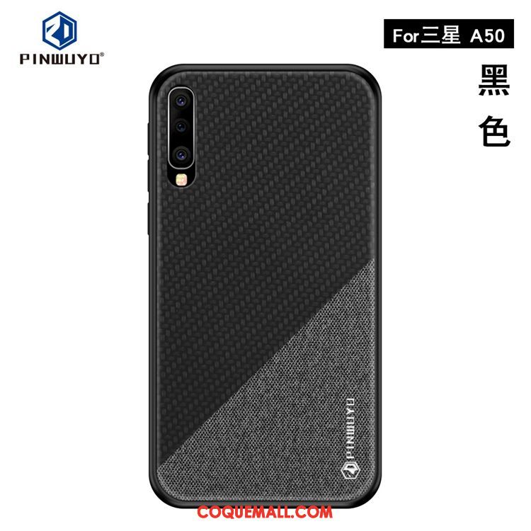 Étui Samsung Galaxy A50 Téléphone Portable Incassable Jaune, Coque Samsung Galaxy A50 Personnalité Tout Compris