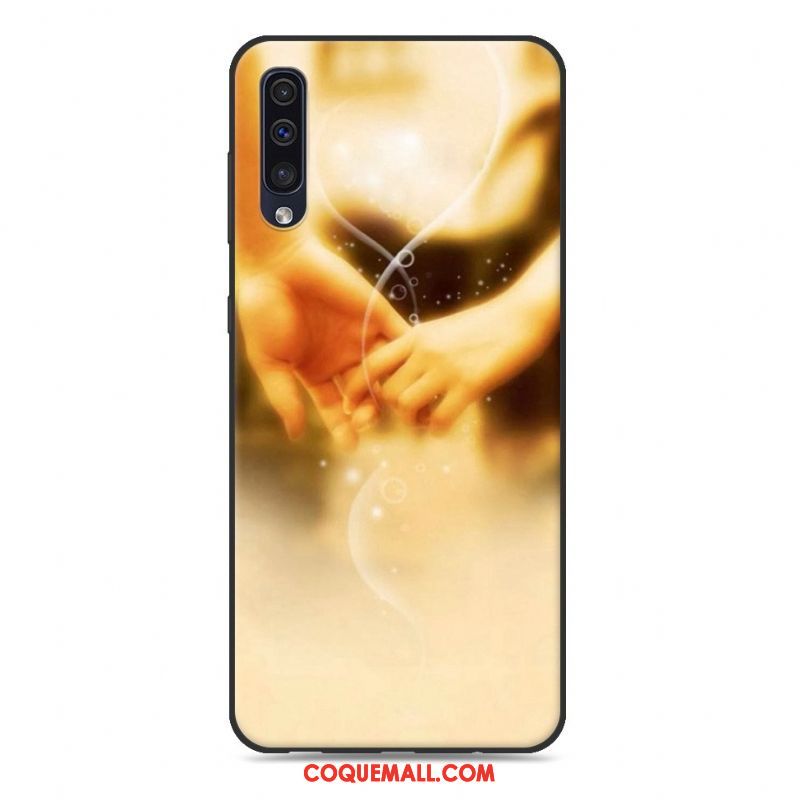 Étui Samsung Galaxy A50 Téléphone Portable Étoile Personnalité, Coque Samsung Galaxy A50 Fluide Doux Rose