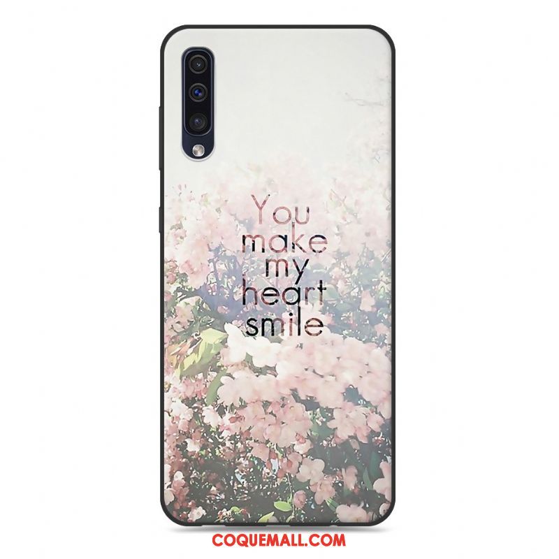 Étui Samsung Galaxy A50 Téléphone Portable Étoile Personnalité, Coque Samsung Galaxy A50 Fluide Doux Rose