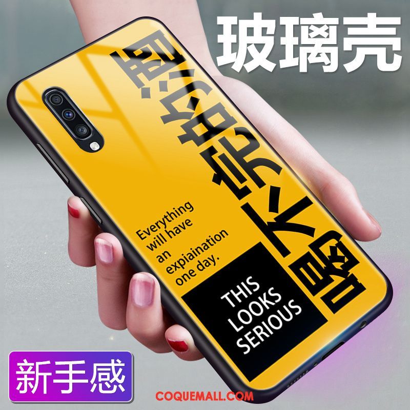 Étui Samsung Galaxy A50 Verre Amoureux Personnalité, Coque Samsung Galaxy A50 Tout Compris Téléphone Portable