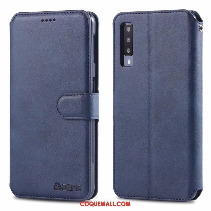 Étui Samsung Galaxy A50 Étoile Tempérer Clamshell, Coque Samsung Galaxy A50 Protection Carte