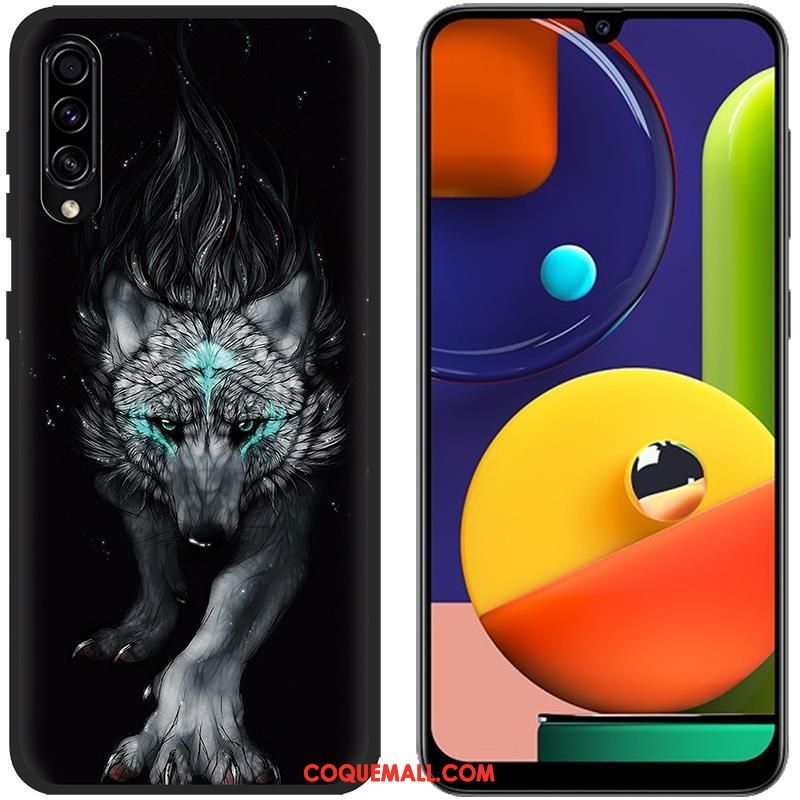 Étui Samsung Galaxy A50s Bleu Incassable Peinture, Coque Samsung Galaxy A50s Étoile Protection