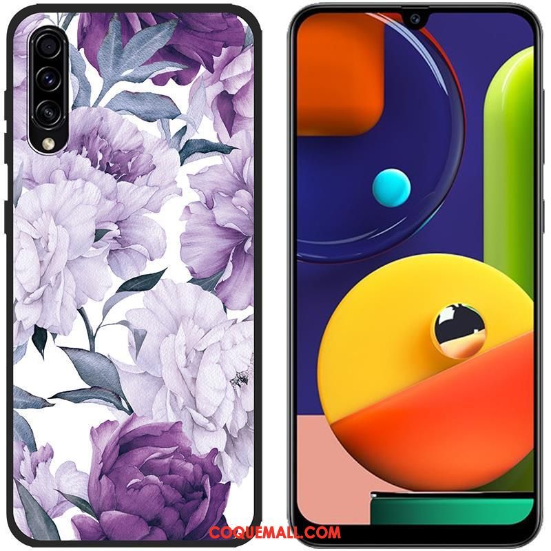 Étui Samsung Galaxy A50s Bleu Incassable Peinture, Coque Samsung Galaxy A50s Étoile Protection