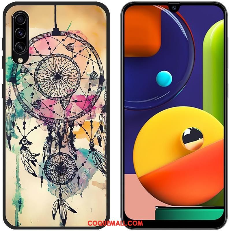 Étui Samsung Galaxy A50s Bleu Incassable Peinture, Coque Samsung Galaxy A50s Étoile Protection