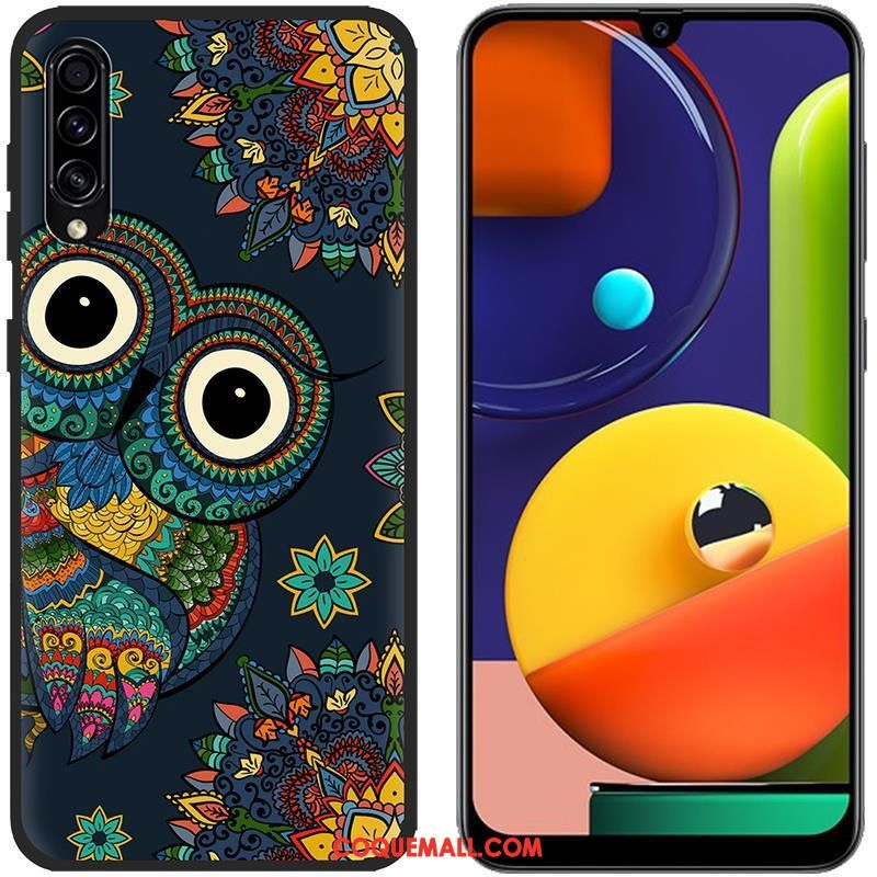 Étui Samsung Galaxy A50s Bleu Incassable Peinture, Coque Samsung Galaxy A50s Étoile Protection