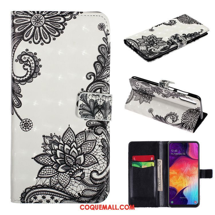 Étui Samsung Galaxy A50s Charmant Incassable Étoile, Coque Samsung Galaxy A50s En Cuir Téléphone Portable