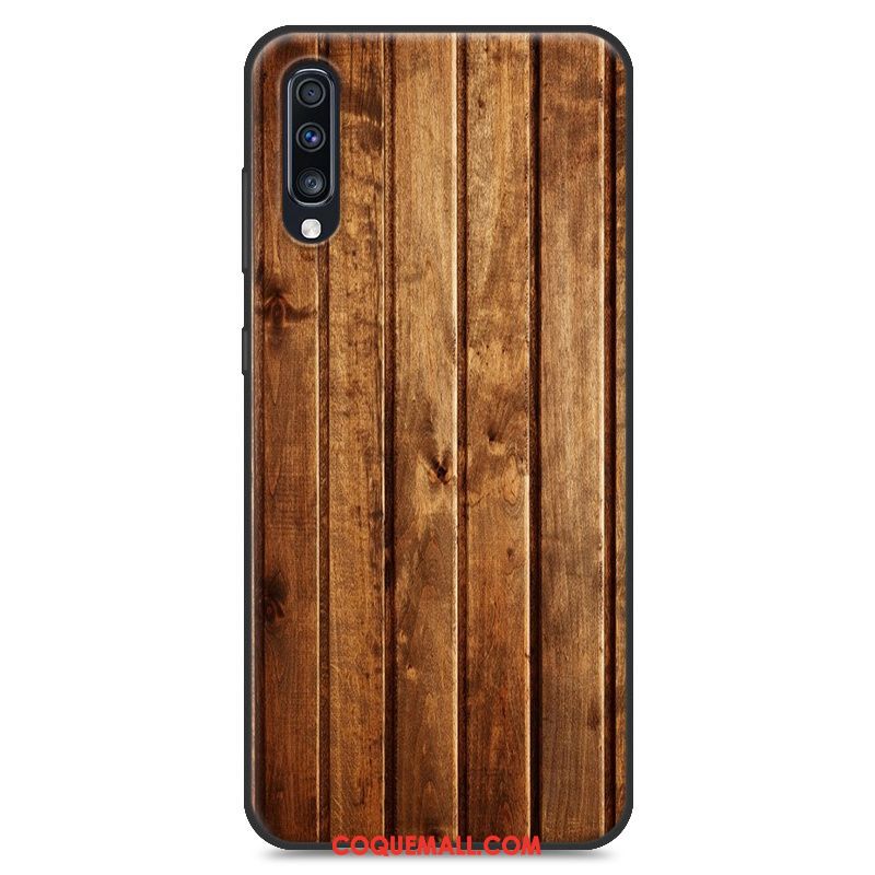 Étui Samsung Galaxy A50s Créatif Incassable Personnalité, Coque Samsung Galaxy A50s Grain De Bois Téléphone Portable