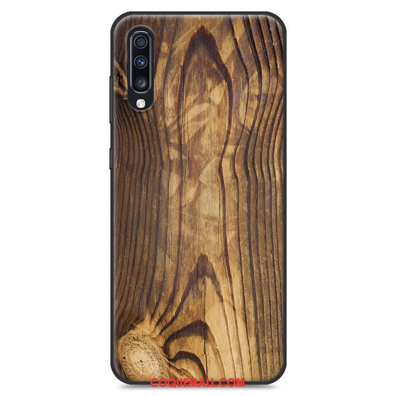 Étui Samsung Galaxy A50s Créatif Incassable Personnalité, Coque Samsung Galaxy A50s Grain De Bois Téléphone Portable