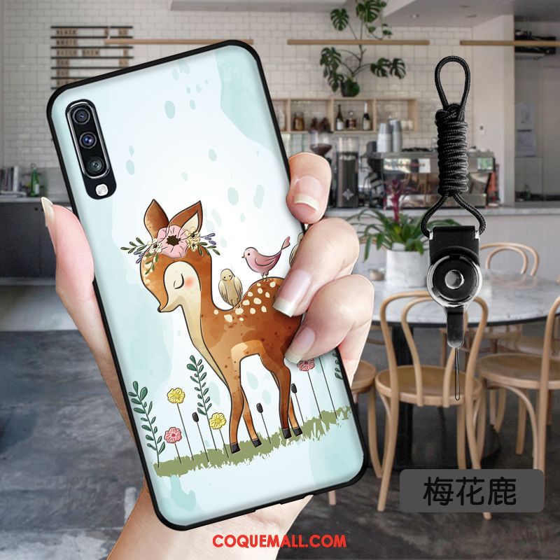 Étui Samsung Galaxy A50s Délavé En Daim Tout Compris Dessin Animé, Coque Samsung Galaxy A50s Charmant Gaufrage