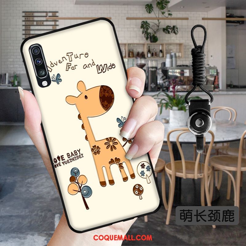 Étui Samsung Galaxy A50s Délavé En Daim Tout Compris Dessin Animé, Coque Samsung Galaxy A50s Charmant Gaufrage