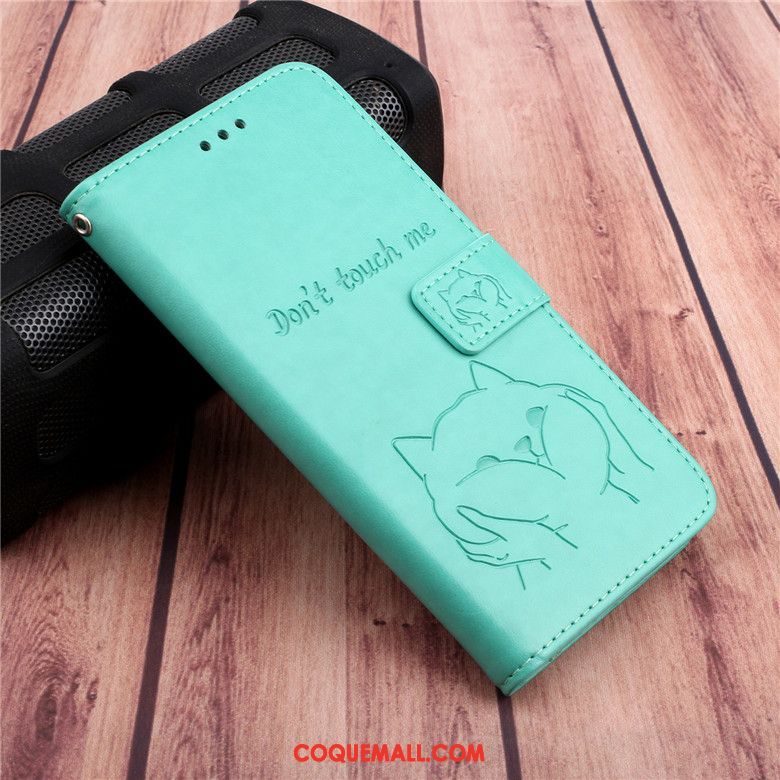 Étui Samsung Galaxy A50s En Cuir Protection Vert, Coque Samsung Galaxy A50s Étoile Téléphone Portable