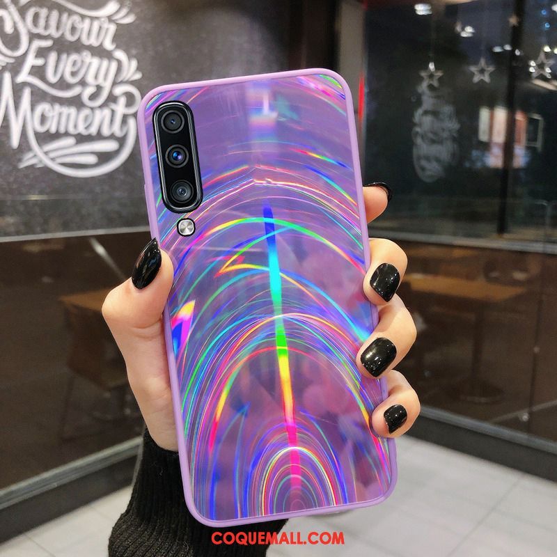 Étui Samsung Galaxy A50s Protection Dessin Animé Étoile, Coque Samsung Galaxy A50s Violet Tendance