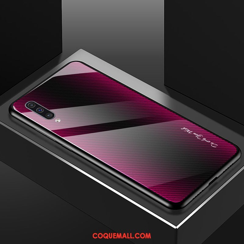 Étui Samsung Galaxy A50s Silicone Décompression Téléphone Portable, Coque Samsung Galaxy A50s Net Rouge Luxe