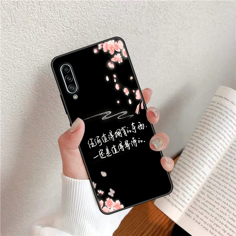 Étui Samsung Galaxy A50s Tout Compris Vintage Style Chinois, Coque Samsung Galaxy A50s Délavé En Daim Créatif