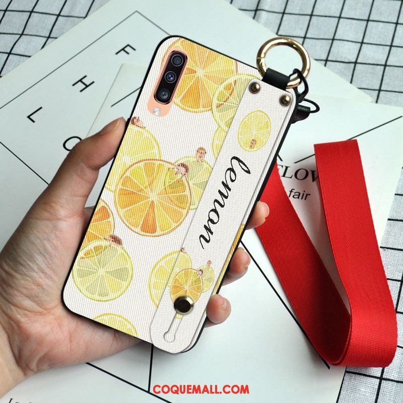 Étui Samsung Galaxy A50s Téléphone Portable Fraise Dessin Animé, Coque Samsung Galaxy A50s Personnalité Incassable