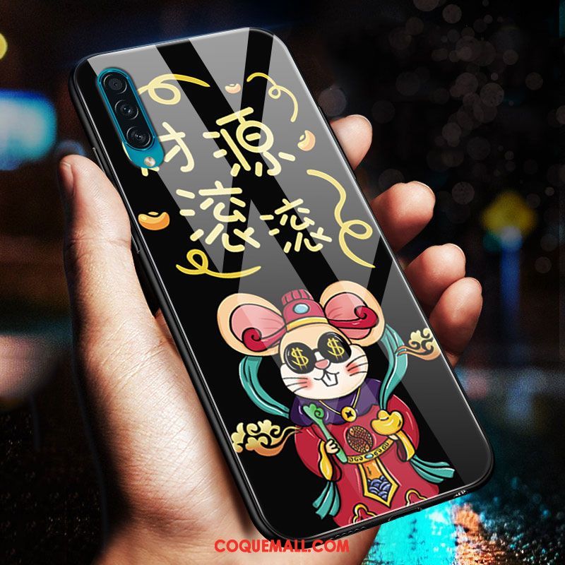 Étui Samsung Galaxy A50s Verre Trempé Dessin Animé Téléphone Portable, Coque Samsung Galaxy A50s Protection Nouveau