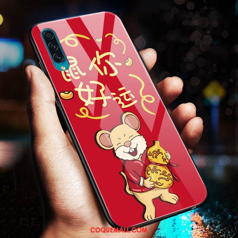 Étui Samsung Galaxy A50s Verre Trempé Dessin Animé Téléphone Portable, Coque Samsung Galaxy A50s Protection Nouveau