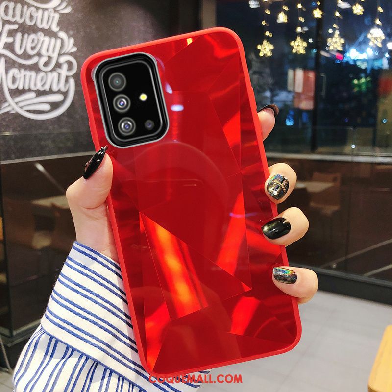 Étui Samsung Galaxy A51 Amoureux Net Rouge Décompression, Coque Samsung Galaxy A51 Téléphone Portable Frais