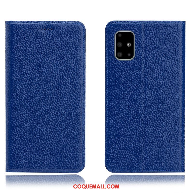 Étui Samsung Galaxy A51 Modèle Fleurie Téléphone Portable Incassable, Coque Samsung Galaxy A51 Tout Compris En Cuir