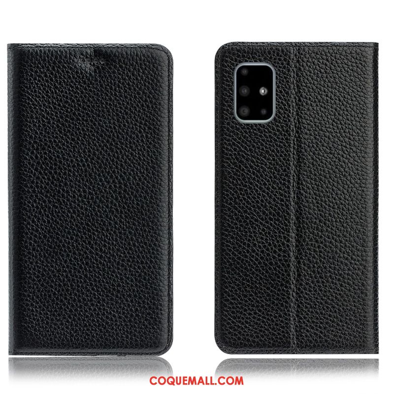 Étui Samsung Galaxy A51 Modèle Fleurie Téléphone Portable Incassable, Coque Samsung Galaxy A51 Tout Compris En Cuir