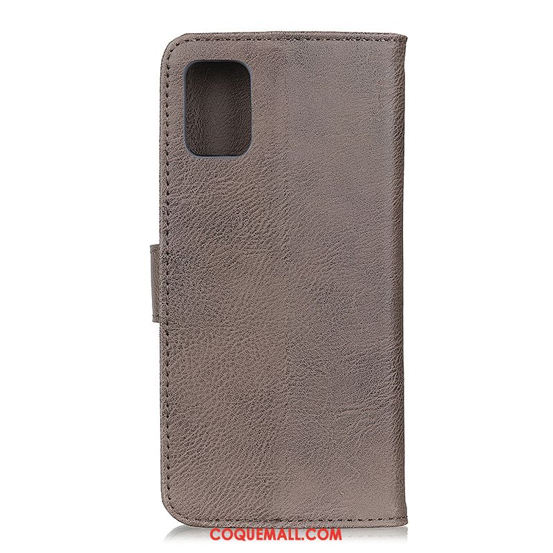 Étui Samsung Galaxy A51 Étoile En Cuir Vintage, Coque Samsung Galaxy A51 Téléphone Portable Magnétisme