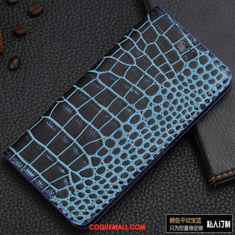 Étui Samsung Galaxy A6+ Crocodile Étui En Cuir Protection, Coque Samsung Galaxy A6+ Étoile Téléphone Portable