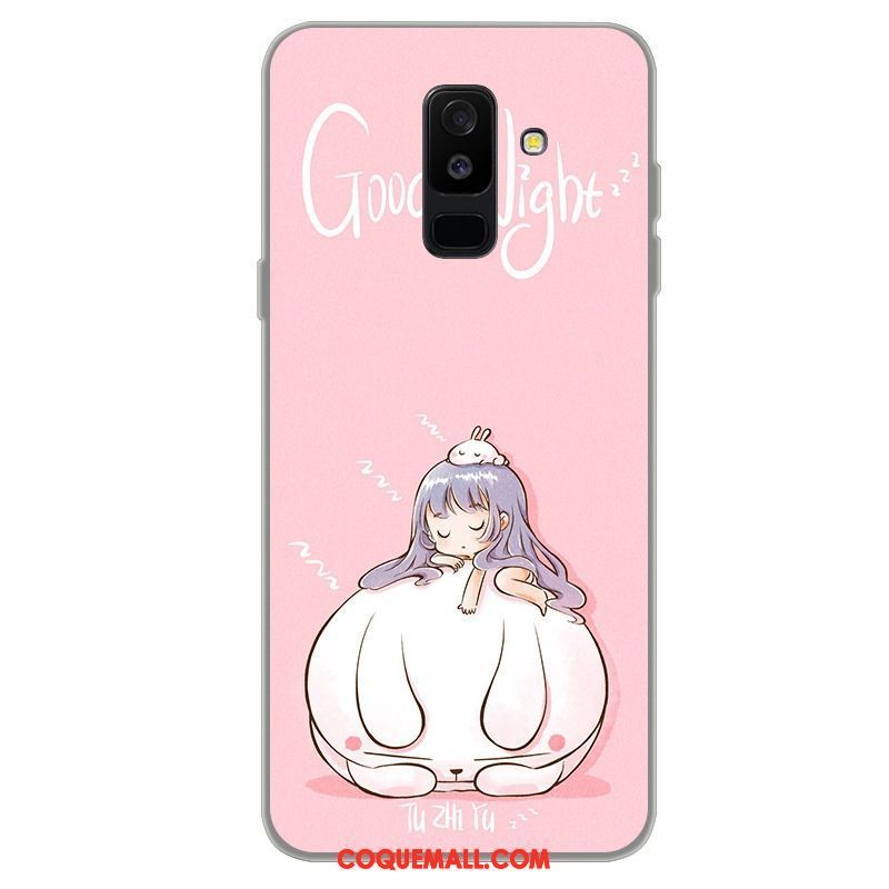 Étui Samsung Galaxy A6 Dessin Animé Jaune Étoile, Coque Samsung Galaxy A6 Fluide Doux Téléphone Portable