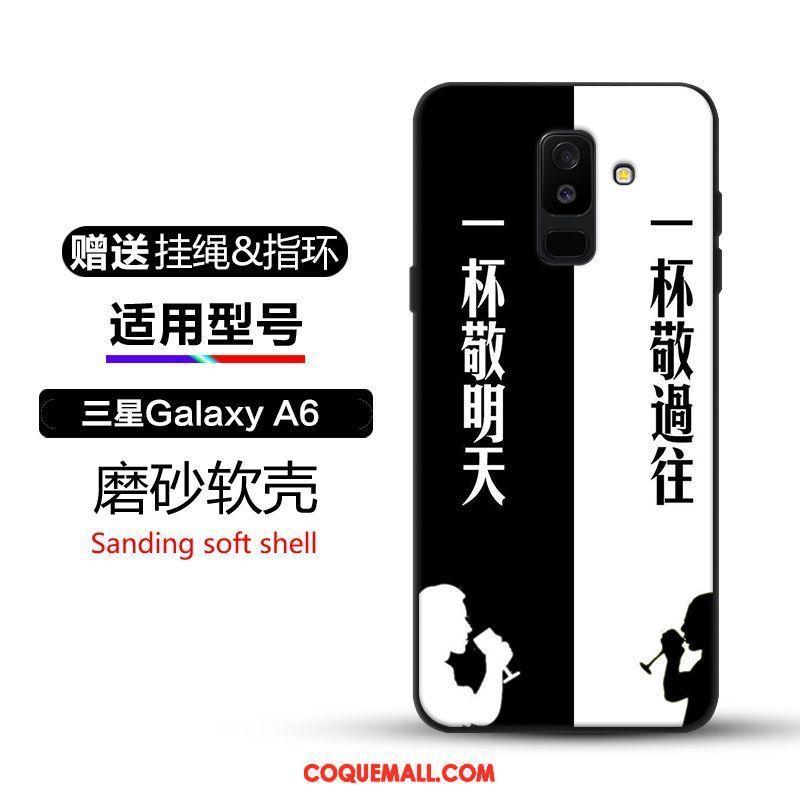 Étui Samsung Galaxy A6 Incassable Bleu Étoile, Coque Samsung Galaxy A6 Téléphone Portable Charmant