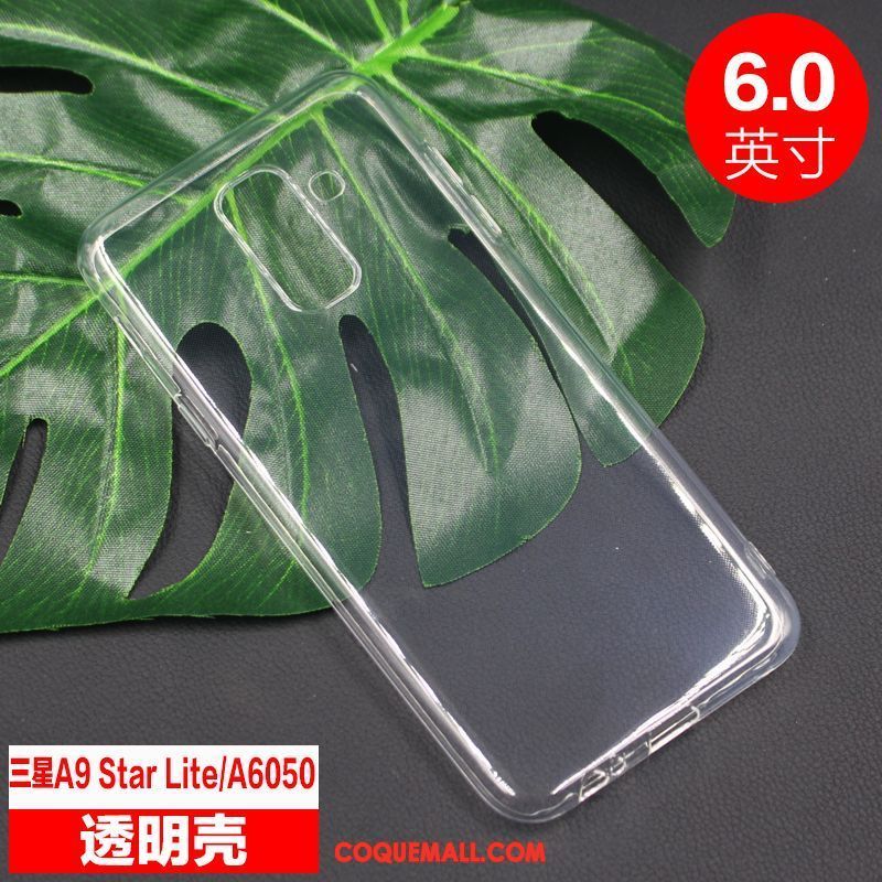 Étui Samsung Galaxy A6+ Incassable Transparent Protection, Coque Samsung Galaxy A6+ Étoile Fluide Doux