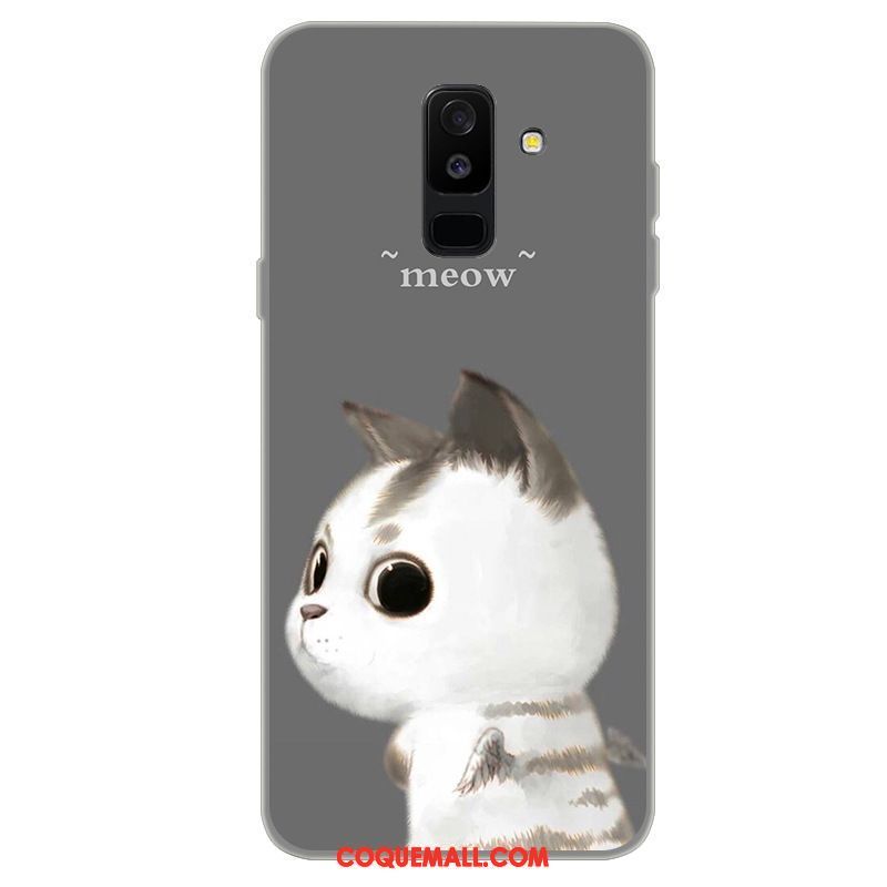 Étui Samsung Galaxy A6+ Incassable Téléphone Portable Étoile, Coque Samsung Galaxy A6+ Protection Dessin Animé