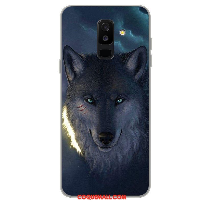 Étui Samsung Galaxy A6+ Incassable Téléphone Portable Étoile, Coque Samsung Galaxy A6+ Protection Dessin Animé