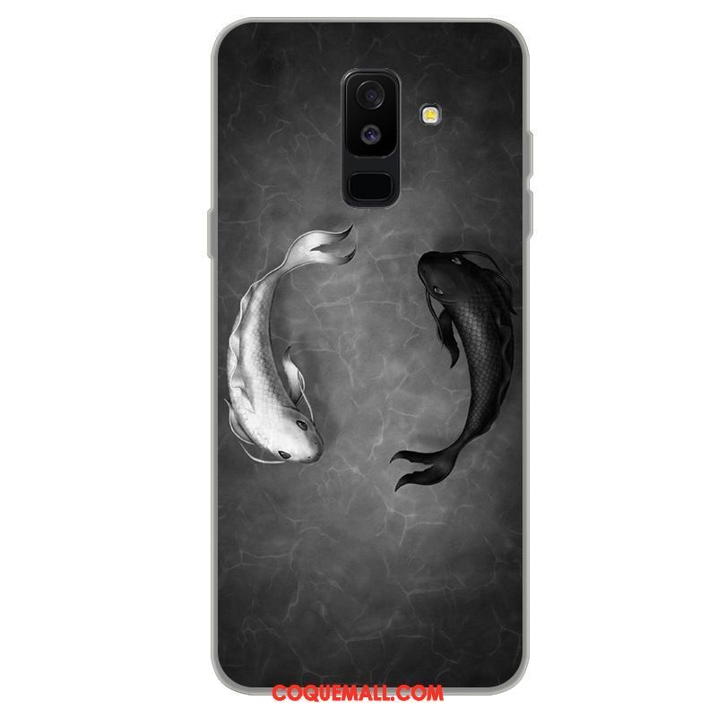 Étui Samsung Galaxy A6+ Incassable Téléphone Portable Étoile, Coque Samsung Galaxy A6+ Protection Dessin Animé