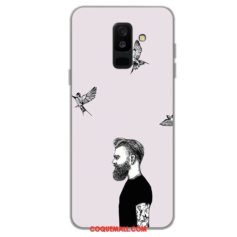 Étui Samsung Galaxy A6+ Incassable Téléphone Portable Étoile, Coque Samsung Galaxy A6+ Protection Dessin Animé