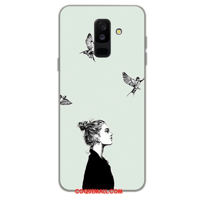 Étui Samsung Galaxy A6+ Incassable Téléphone Portable Étoile, Coque Samsung Galaxy A6+ Protection Dessin Animé