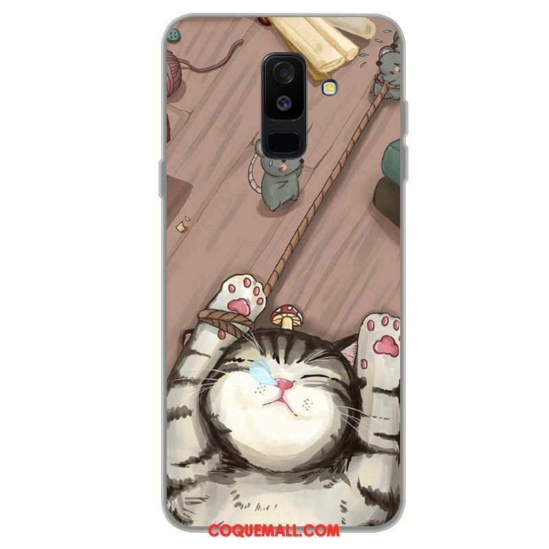 Étui Samsung Galaxy A6+ Incassable Téléphone Portable Étoile, Coque Samsung Galaxy A6+ Protection Dessin Animé