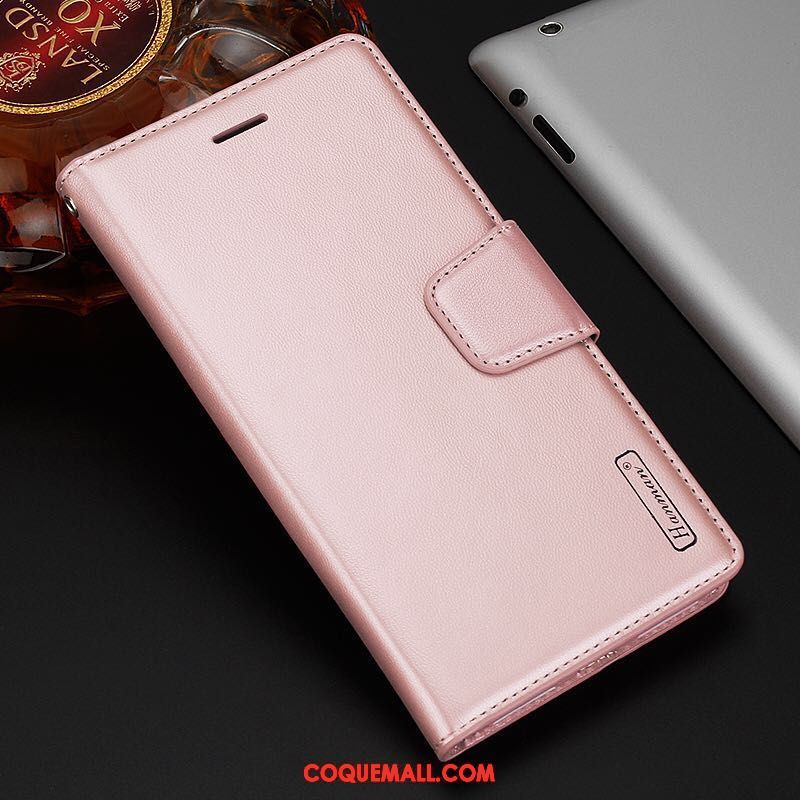 Étui Samsung Galaxy A6+ Or Étoile Étui En Cuir, Coque Samsung Galaxy A6+ Protection Cuir Véritable