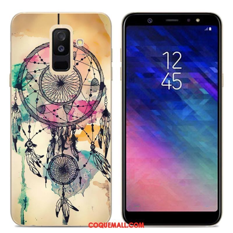 Étui Samsung Galaxy A6 Personnalisé Silicone Tendance, Coque Samsung Galaxy A6 Multicolore Étoile