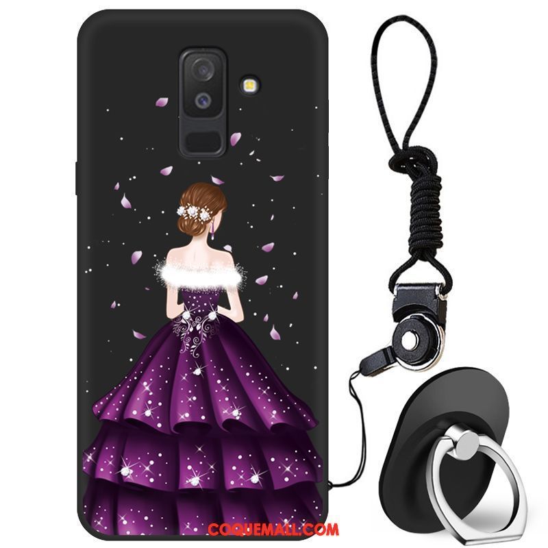 Étui Samsung Galaxy A6 Petit Violet Yarn, Coque Samsung Galaxy A6 Simple Téléphone Portable
