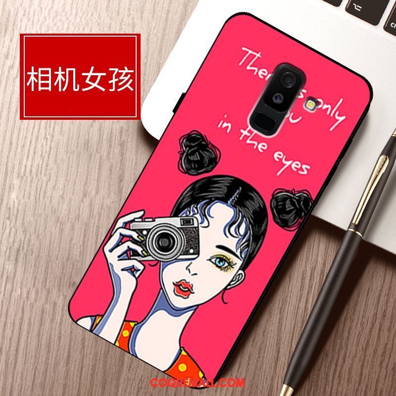 Étui Samsung Galaxy A6 Protection Dessin Animé Étoile, Coque Samsung Galaxy A6 Mode Téléphone Portable