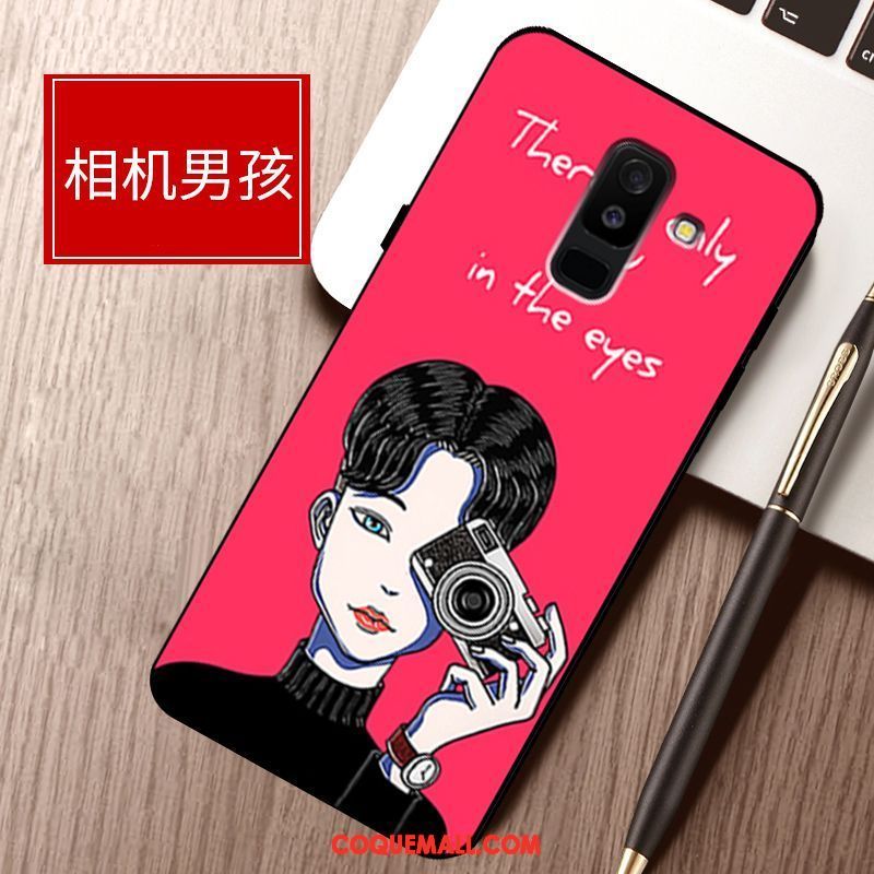 Étui Samsung Galaxy A6 Protection Dessin Animé Étoile, Coque Samsung Galaxy A6 Mode Téléphone Portable