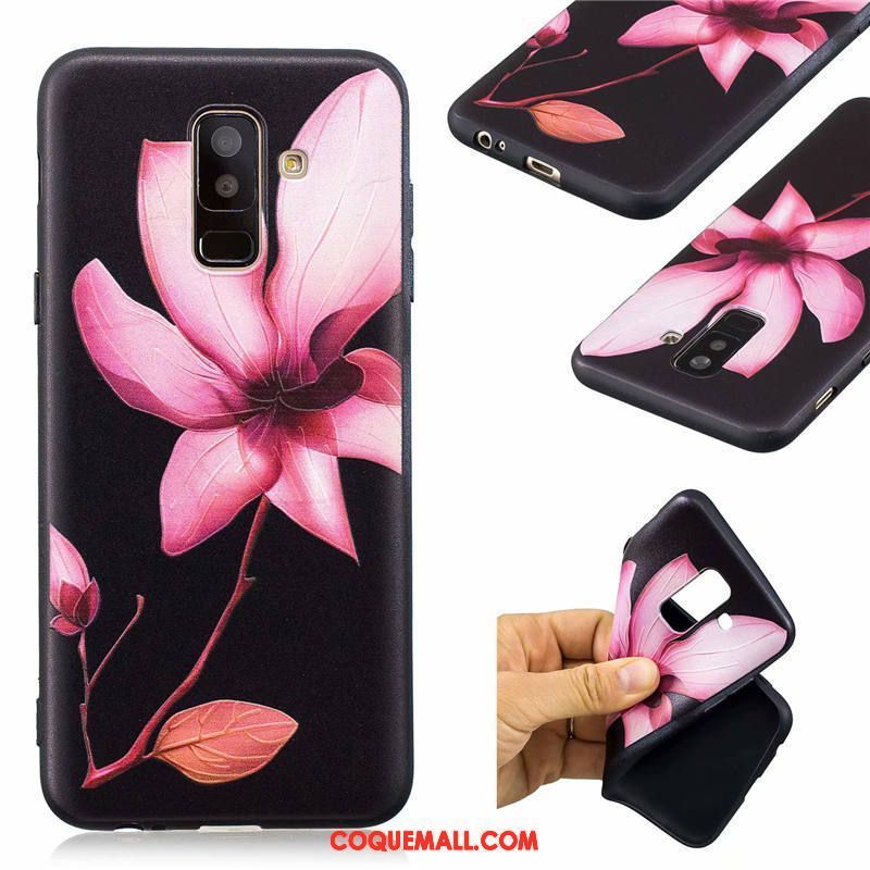 Étui Samsung Galaxy A6+ Protection Incassable Téléphone Portable, Coque Samsung Galaxy A6+ Dessin Animé Silicone