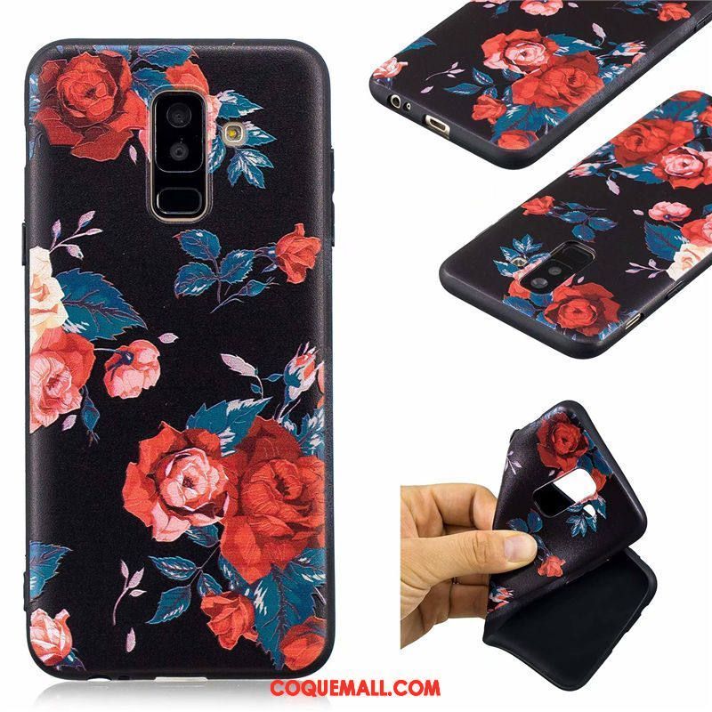 Étui Samsung Galaxy A6+ Protection Incassable Téléphone Portable, Coque Samsung Galaxy A6+ Dessin Animé Silicone