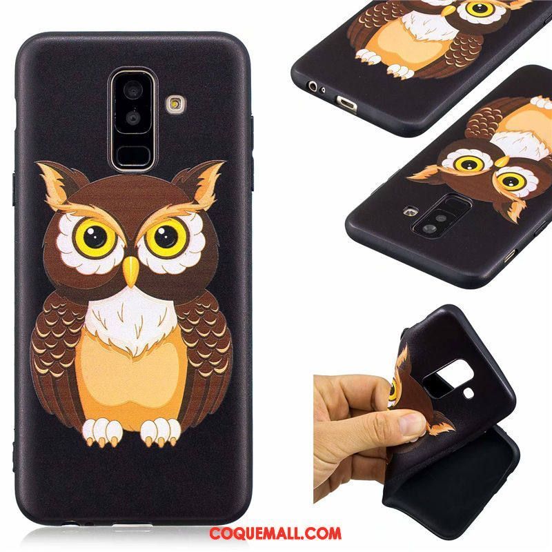 Étui Samsung Galaxy A6+ Protection Incassable Téléphone Portable, Coque Samsung Galaxy A6+ Dessin Animé Silicone