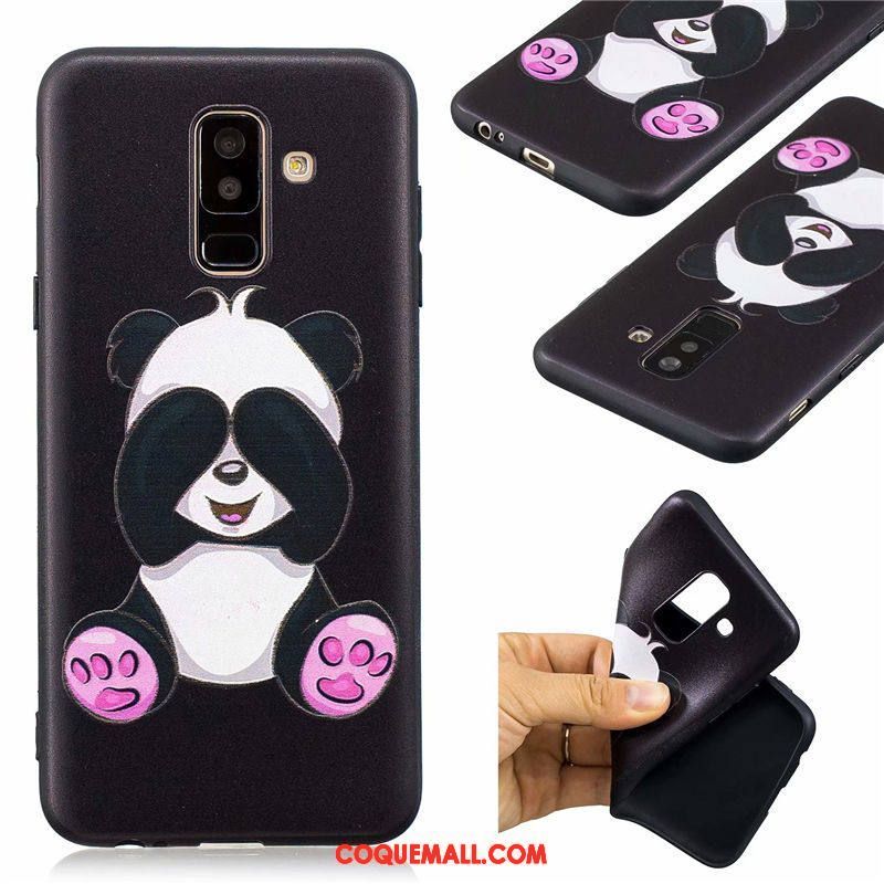 Étui Samsung Galaxy A6+ Protection Incassable Téléphone Portable, Coque Samsung Galaxy A6+ Dessin Animé Silicone