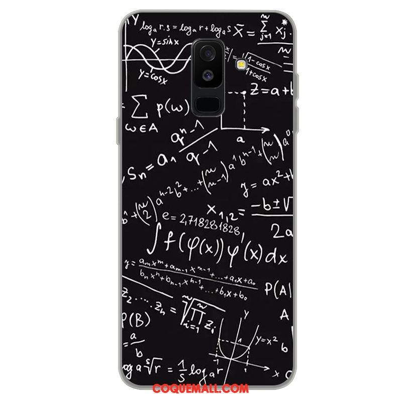 Étui Samsung Galaxy A6 Protection Étoile Noir, Coque Samsung Galaxy A6 Dessin Animé Téléphone Portable