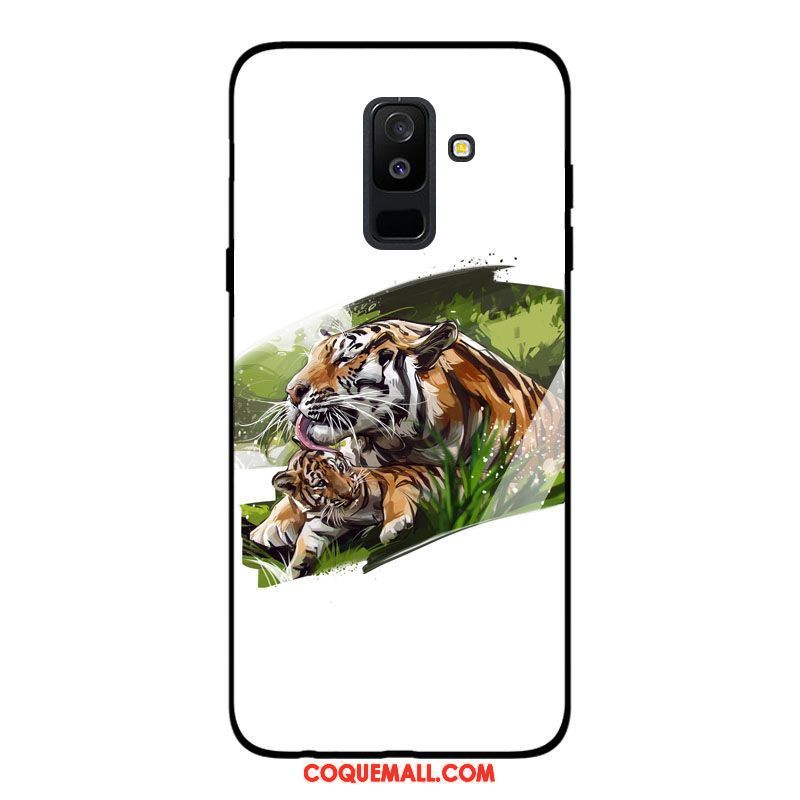 Étui Samsung Galaxy A6 Tempérer Miroir Verre, Coque Samsung Galaxy A6 Étoile Téléphone Portable