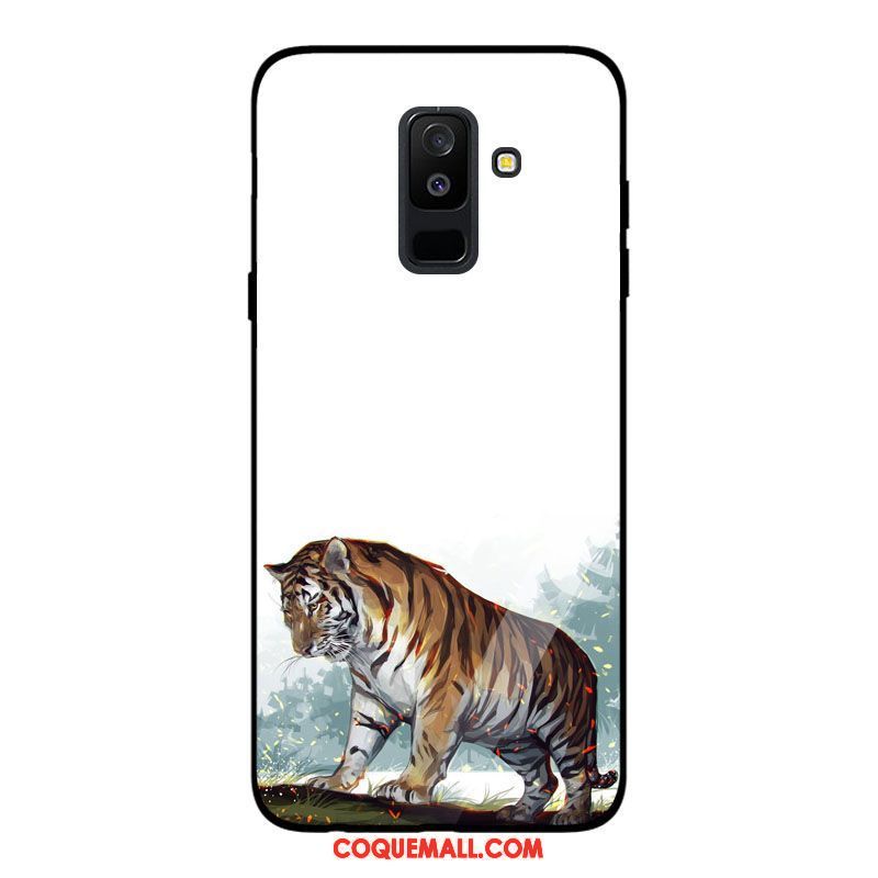 Étui Samsung Galaxy A6 Tempérer Miroir Verre, Coque Samsung Galaxy A6 Étoile Téléphone Portable