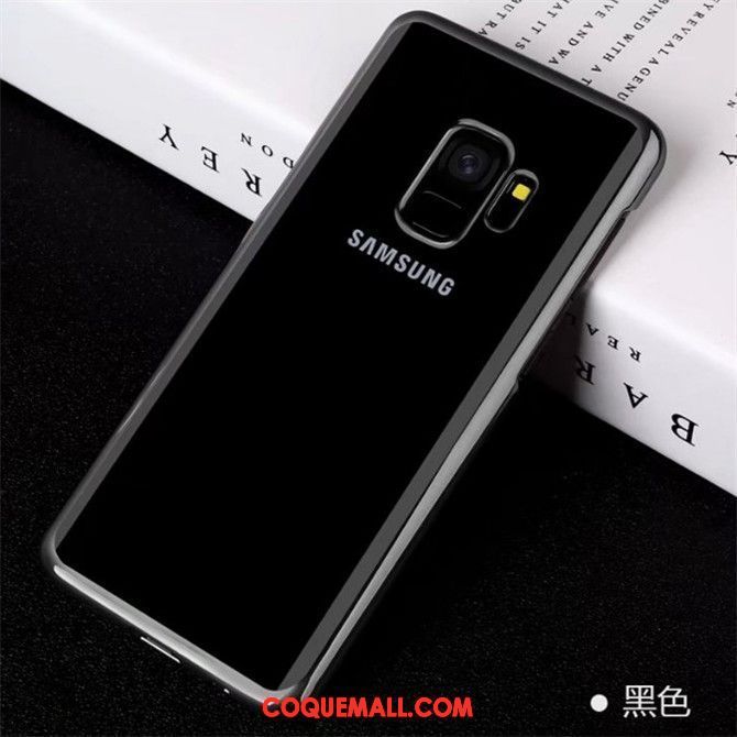 Étui Samsung Galaxy A6+ Téléphone Portable Protection Fluide Doux, Coque Samsung Galaxy A6+ Silicone Noir